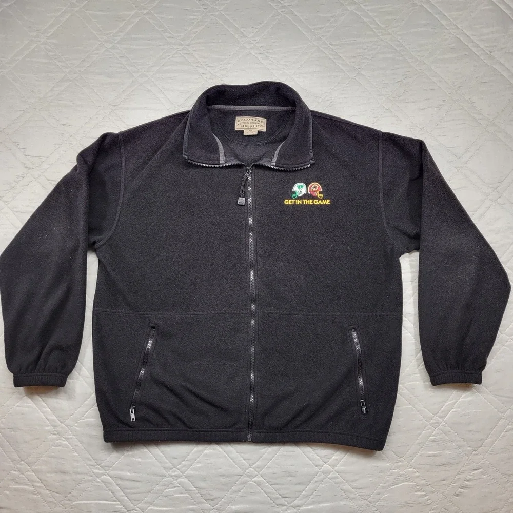 Get in the Game VA Lotto and Redskins black full zip Jacket size L‎